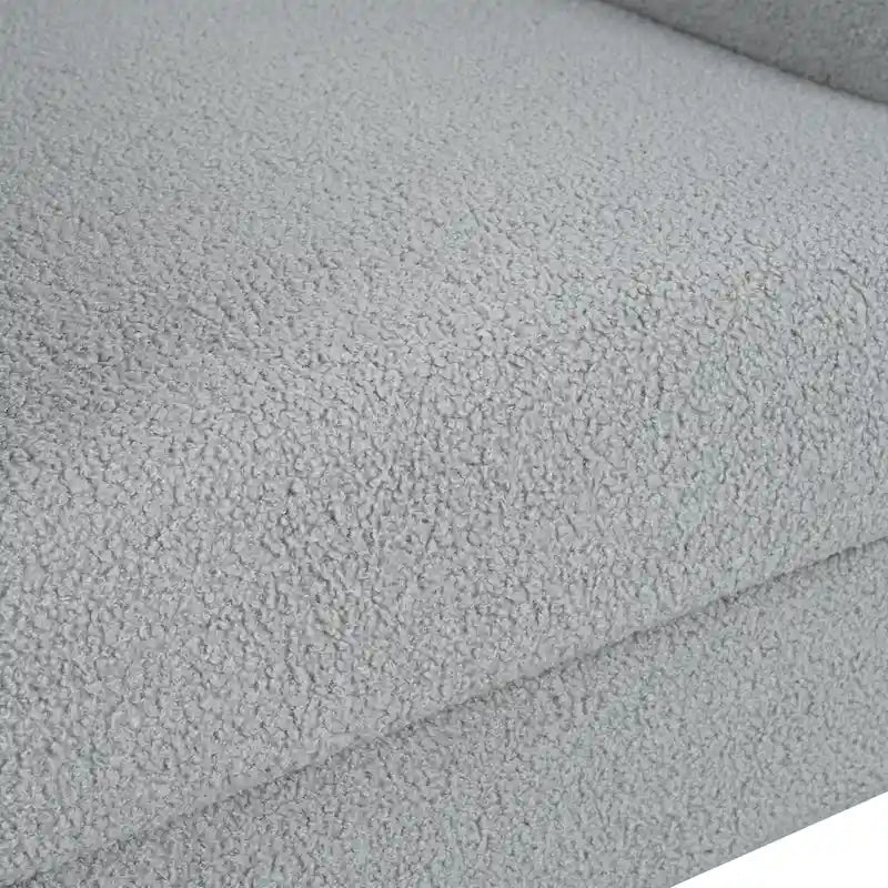 Fauteuil d'appoint Teddy surdimensionné rembourré avec pieds en noyer