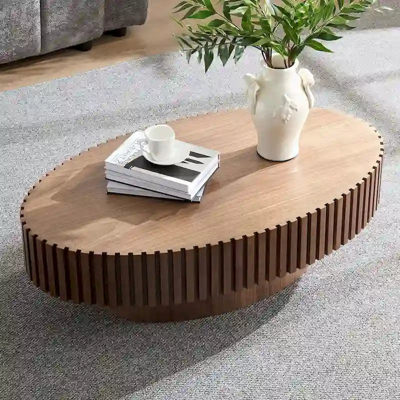 Table Basse Ronde de 43,7 Pouces pour Salon
