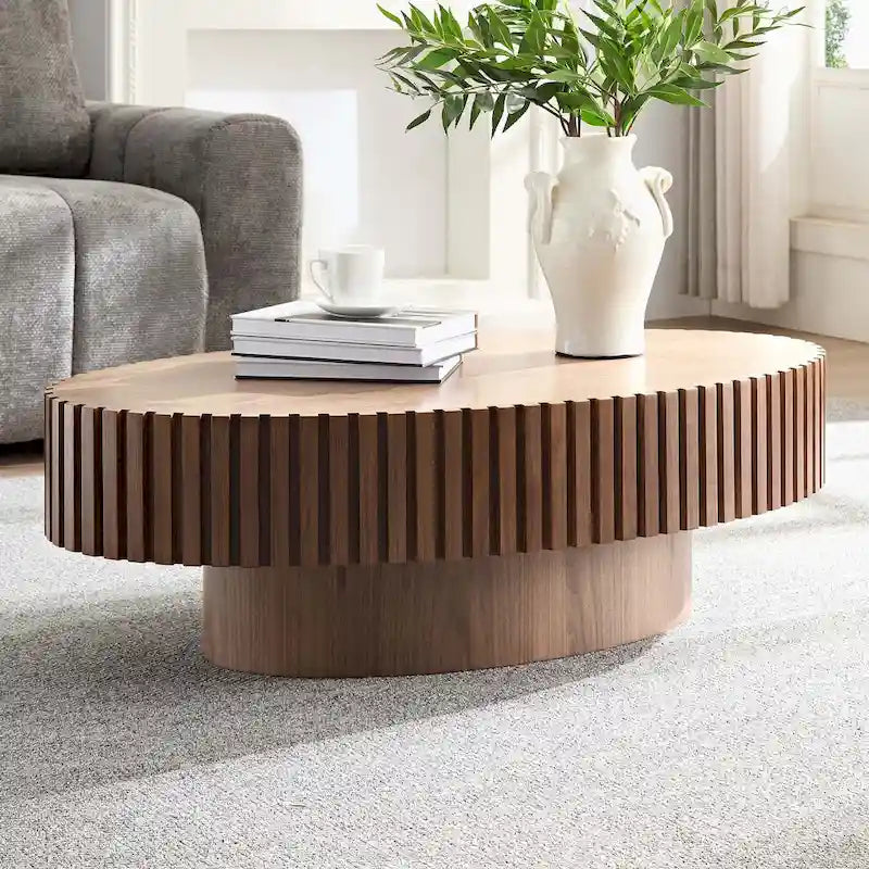 Table Basse Ronde de 43,7 Pouces pour Salon