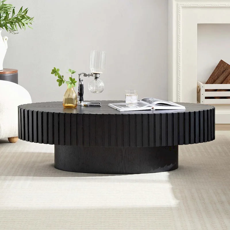 Table Basse Ronde de 43,7 Pouces pour Salon
