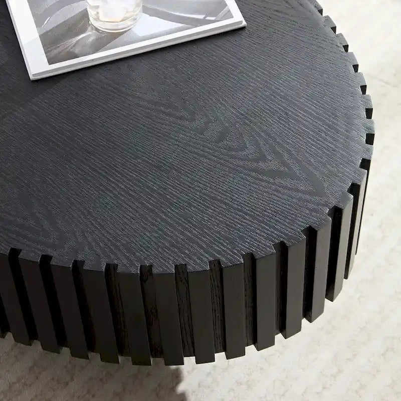 Table Basse Ronde de 43,7 Pouces pour Salon