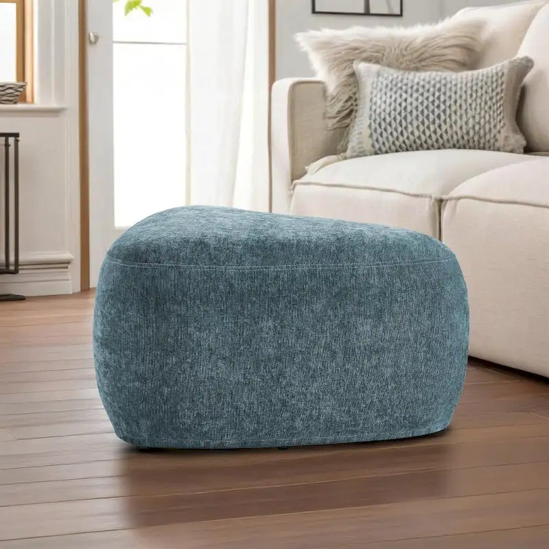 26 Repose-pieds et poufs, Pouf ottoman en tissu moderne