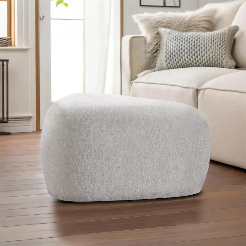 26 Repose-pieds et poufs, Pouf ottoman en tissu moderne