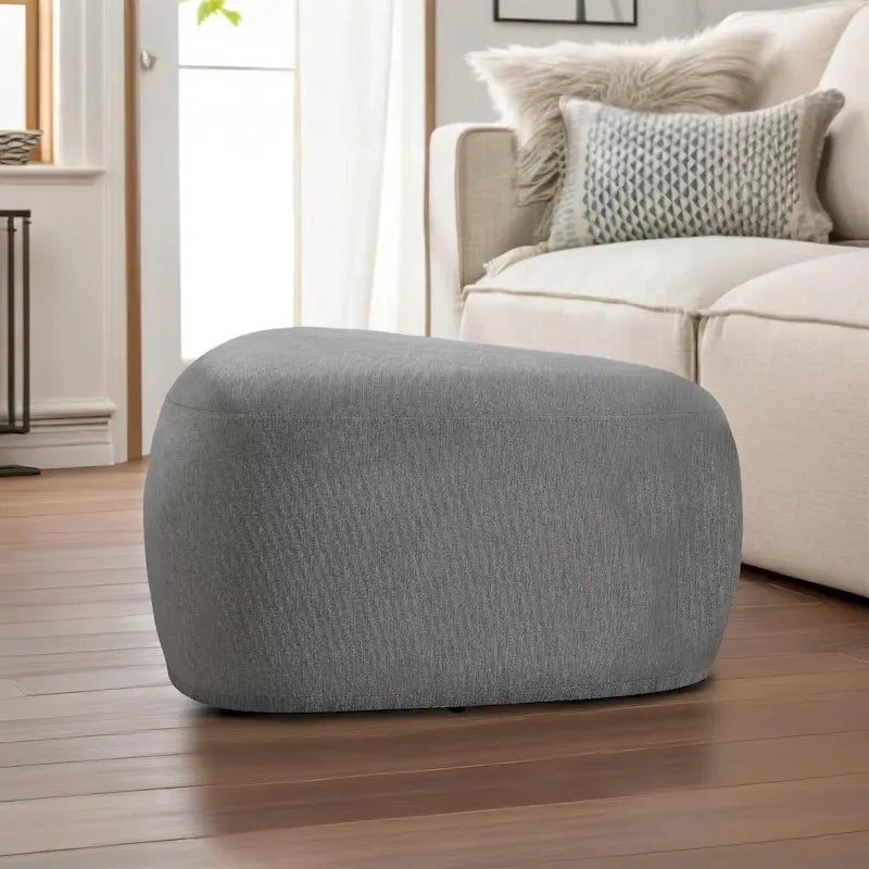 26 Repose-pieds et poufs, Pouf ottoman en tissu moderne