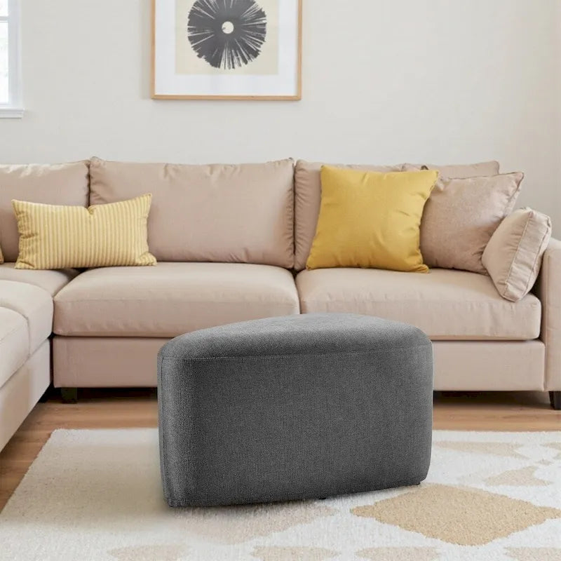 26 Repose-pieds et poufs, Pouf ottoman en tissu moderne