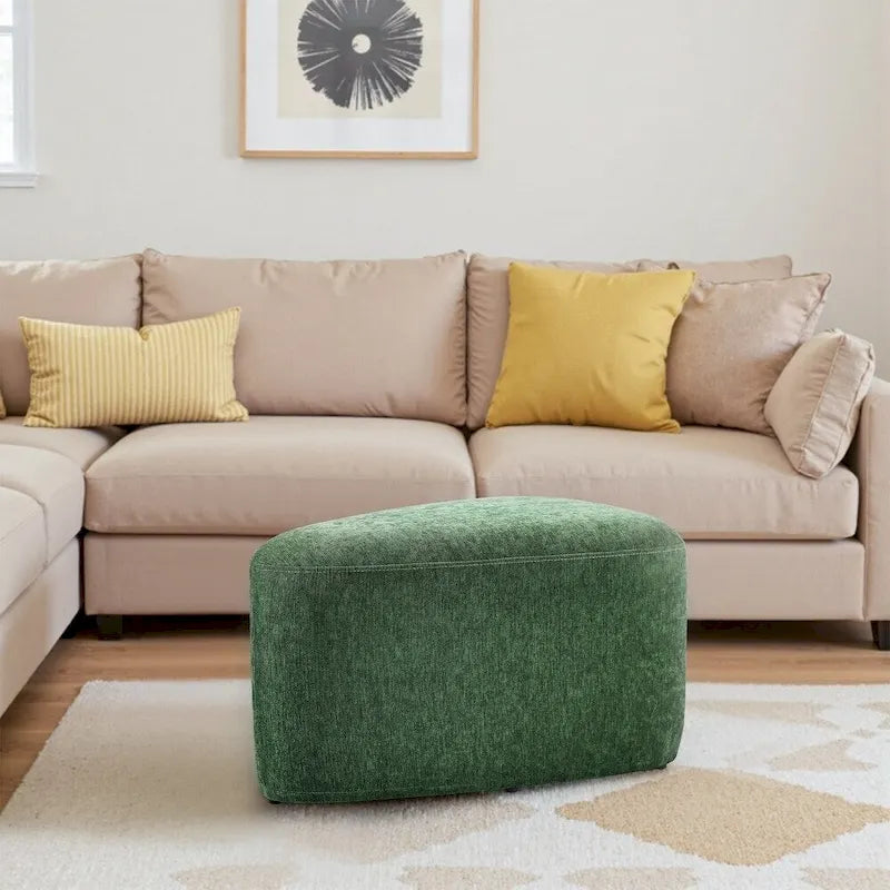 26 Repose-pieds et poufs, Pouf ottoman en tissu moderne