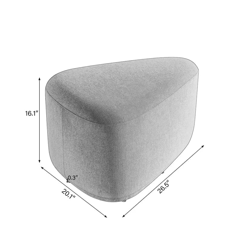 26 Repose-pieds et poufs, Pouf ottoman en tissu moderne