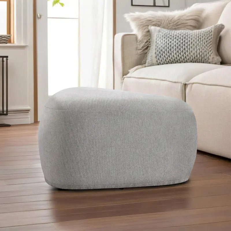 26 Repose-pieds et poufs, Pouf ottoman en tissu moderne