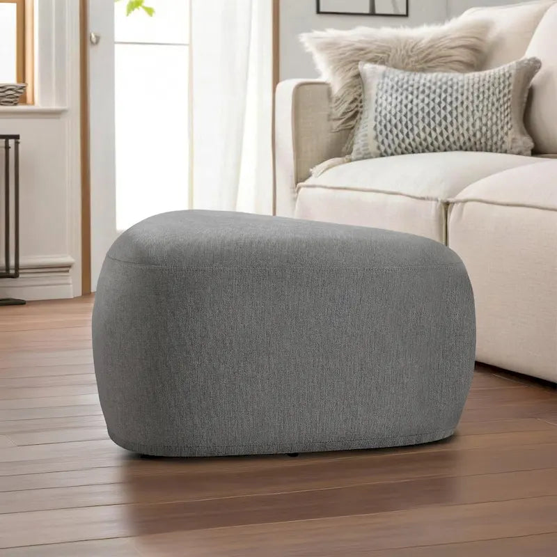 26 Repose-pieds et poufs, Pouf ottoman en tissu moderne
