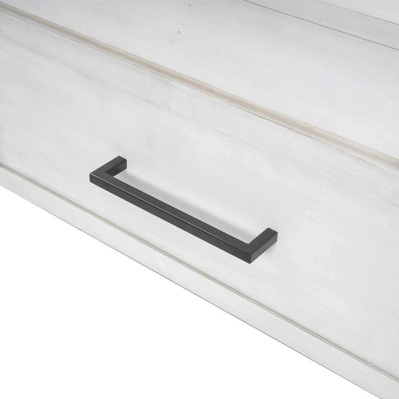 Lit plateforme double en bois avec tête de lit capitonnée et 2 tiroirs