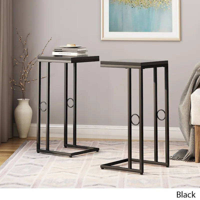 Tables d'appoint modernes en C Bader (lot de 2) par Christopher Knight Home