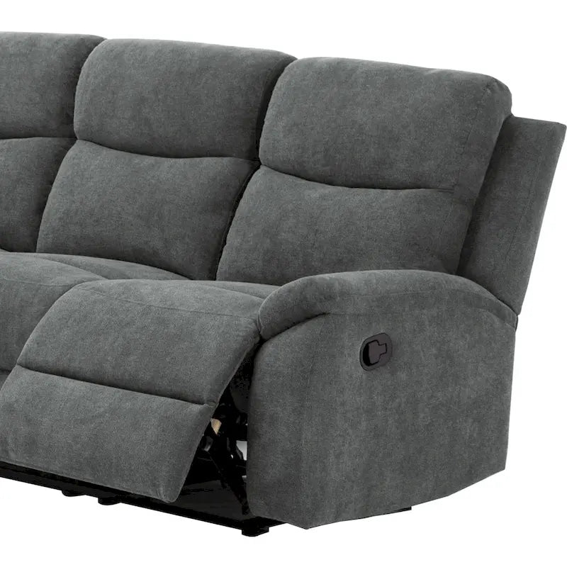 Ensemble de canapés inclinables Ronald en similicuir pour salon