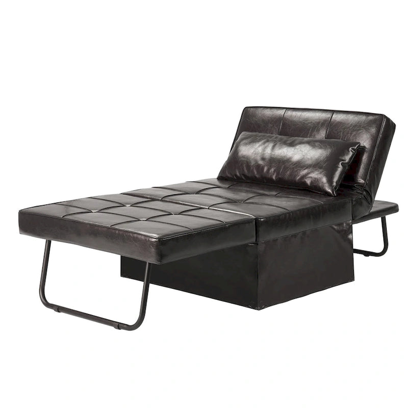 Fauteuil-lit convertible 4-en-1 avec ottoman