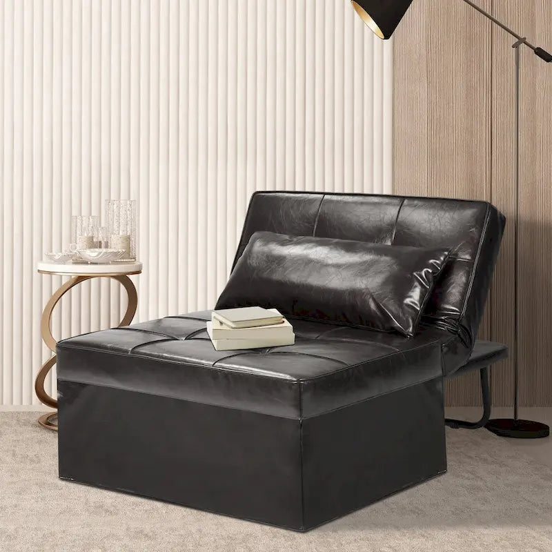 Fauteuil-lit convertible 4-en-1 avec ottoman