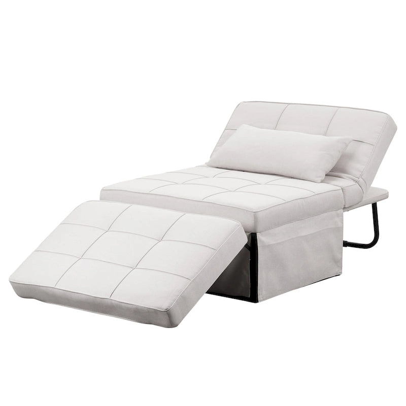 Fauteuil-lit convertible 4-en-1 avec ottoman