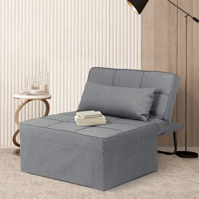 Fauteuil-lit convertible 4-en-1 avec ottoman