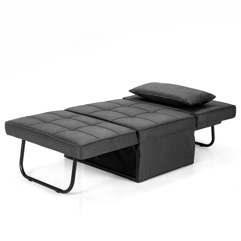 Fauteuil-lit convertible 4-en-1 avec ottoman