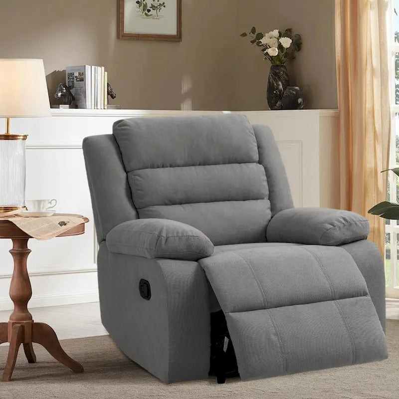 Classic and Traditional Manual Recliner Chair Single Sofa