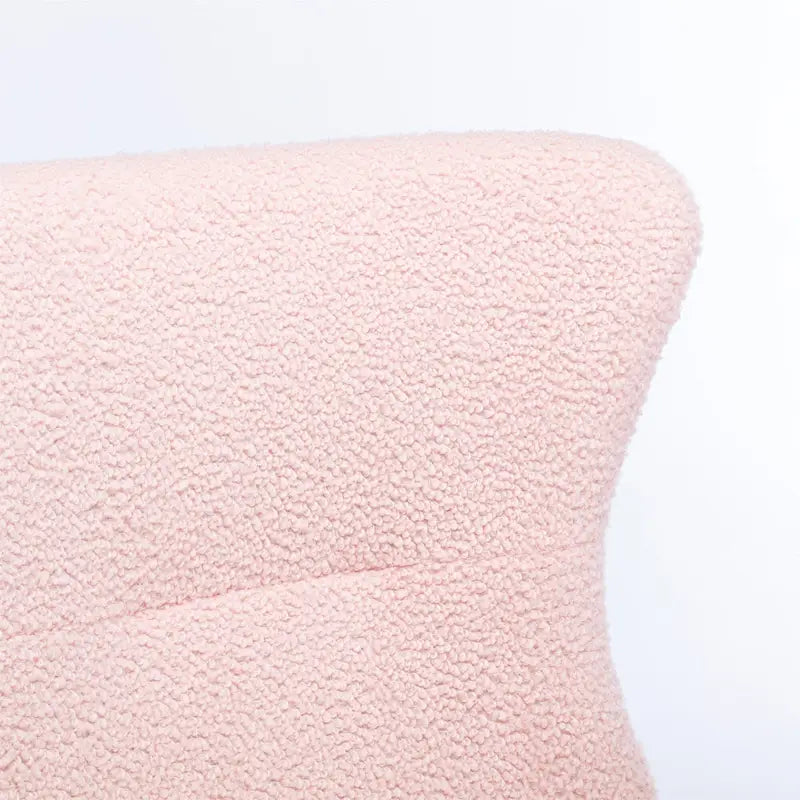 Fauteuil à bascule avec assise rembourrée en velours