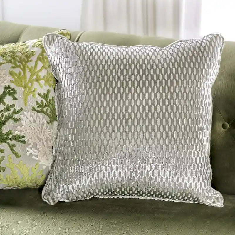 Ensemble de salon 2 pièces en microfibre verte transitionnelle avec accoudoirs inclinés