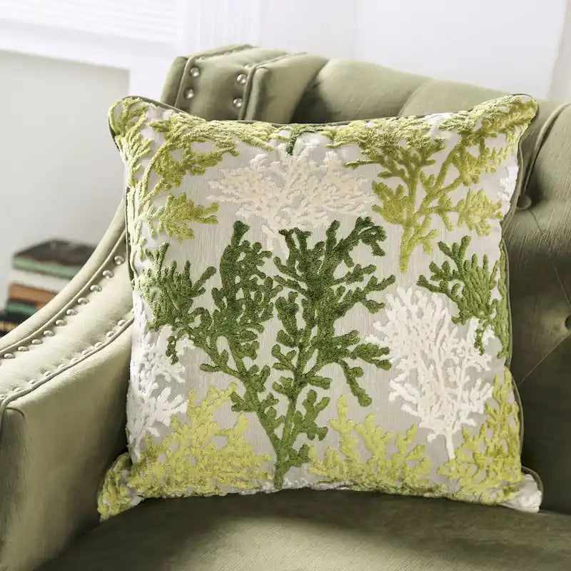 Ensemble de salon 2 pièces en microfibre verte transitionnelle avec accoudoirs inclinés