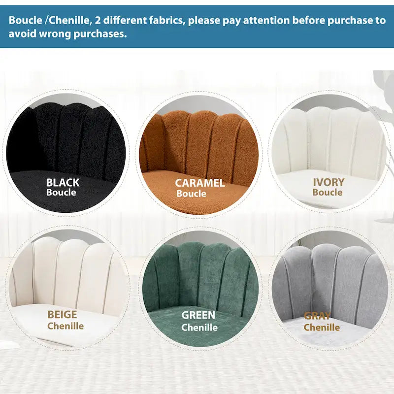 Causeuse rembourrée de style moderne du milieu du siècle, 59 W