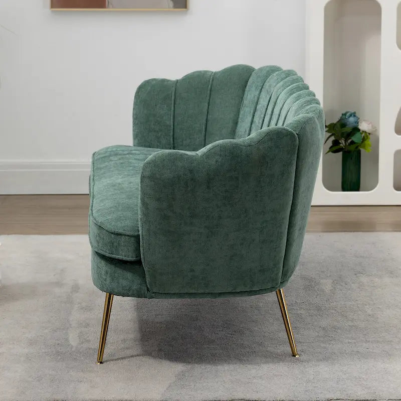 Causeuse rembourrée de style moderne du milieu du siècle, 59 W