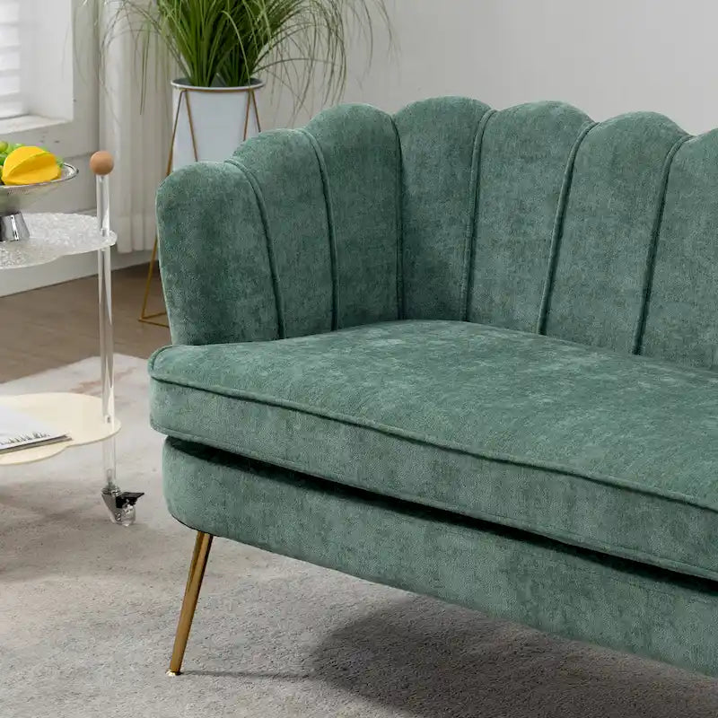 Causeuse rembourrée de style moderne du milieu du siècle, 59 W