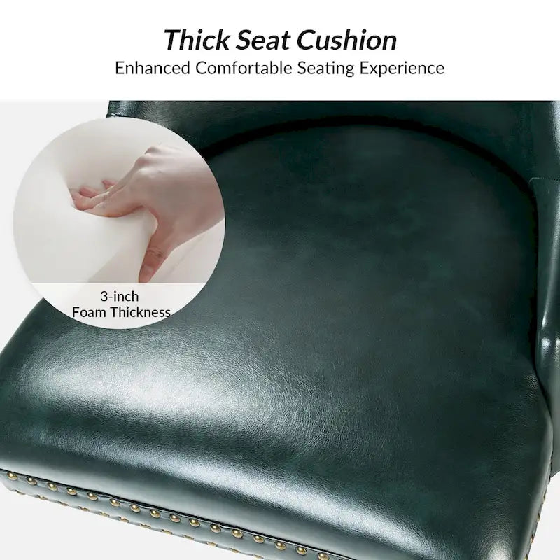 Chaise de bureau Sonia en similicuir moderne et réglable en hauteur