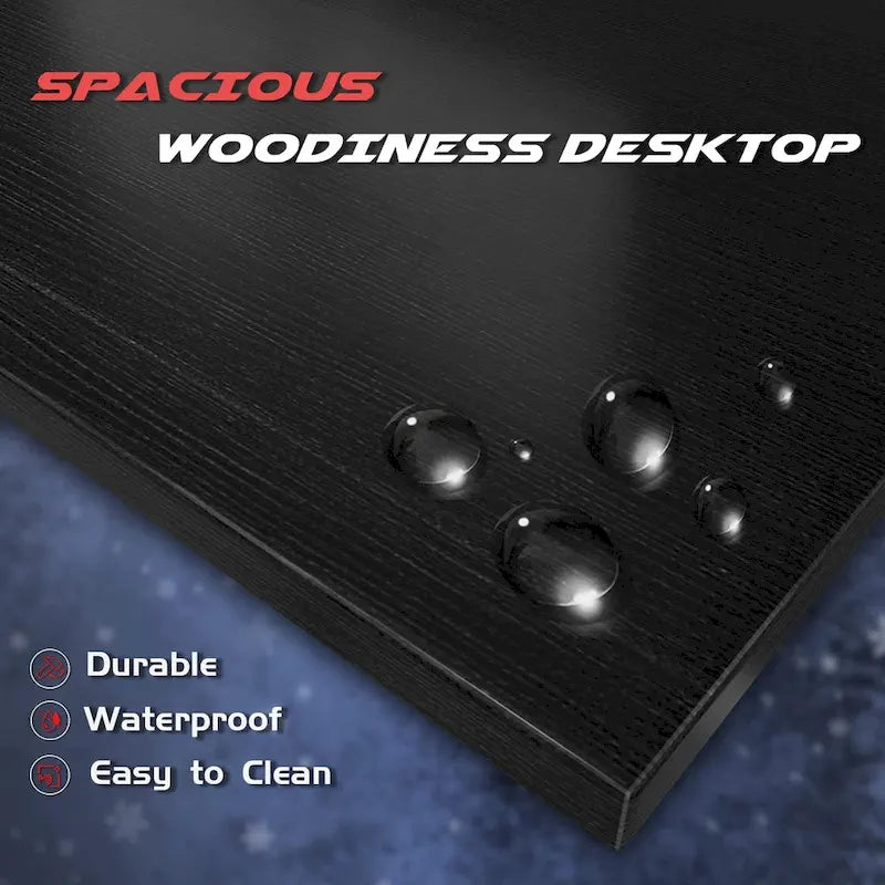 Bureau de jeu en forme de L Bureau d'angle pour ordinateur Bureau PC