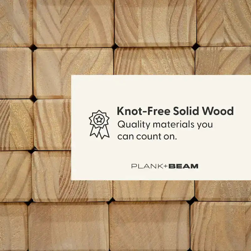 Lit double de ferme à planches et poutres avec tête de lit à panneaux et tiroirs de rangement