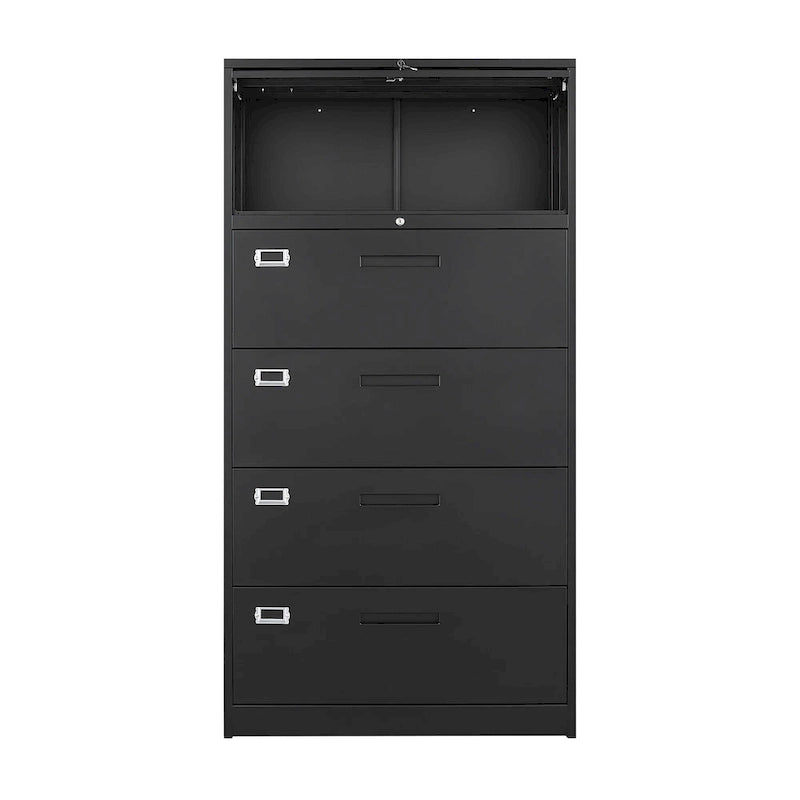 Classeur latéral en acier avec serrure