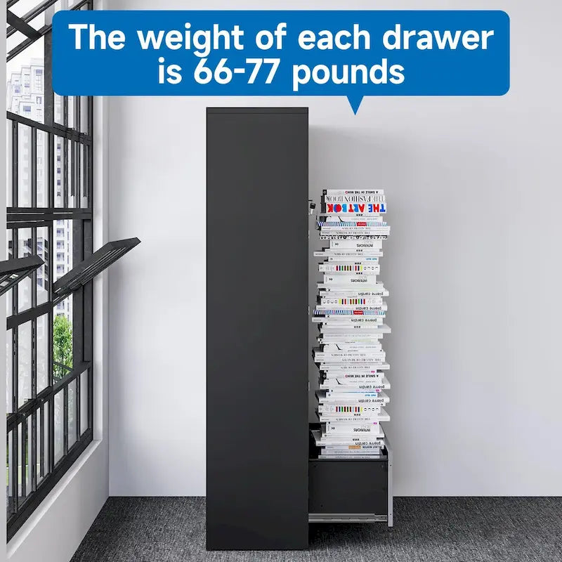 Classeur latéral en acier avec serrure