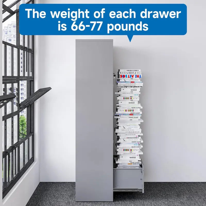 Classeur latéral en acier avec serrure