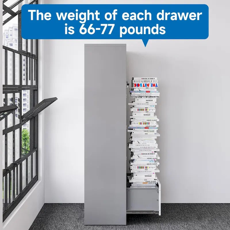 Classeur latéral en acier avec serrure