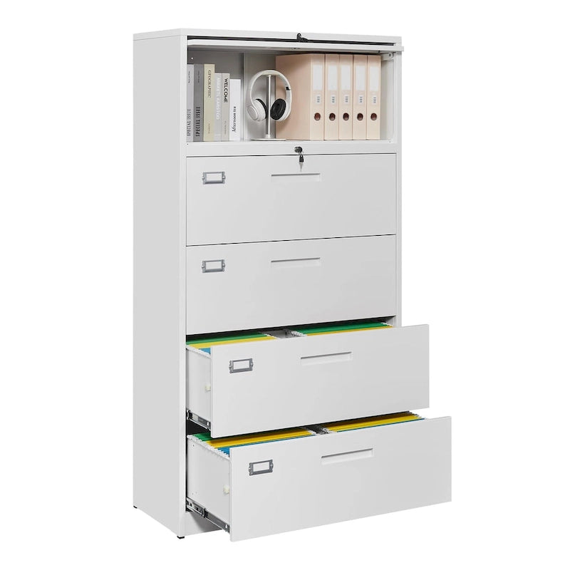 Classeur latéral en acier avec serrure