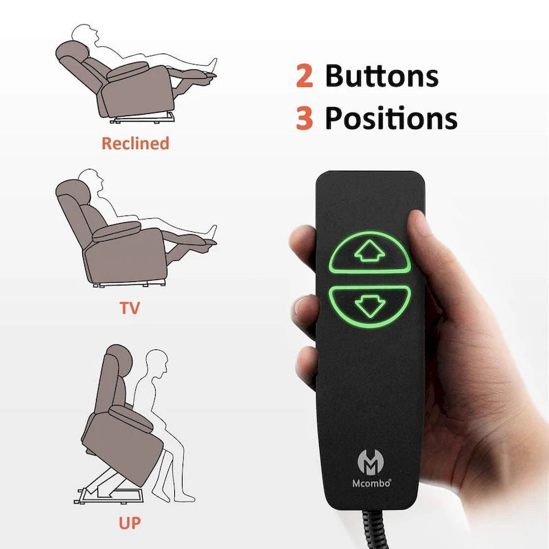 Grand fauteuil releveur inclinable avec repose-pieds étendu pour personnes âgées de grande taille et de forte corpulence, télécommande manuelle, porte-gobelets, tissu