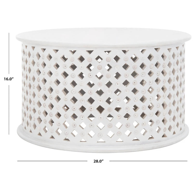 Table basse ronde 28W x 28D x 16H