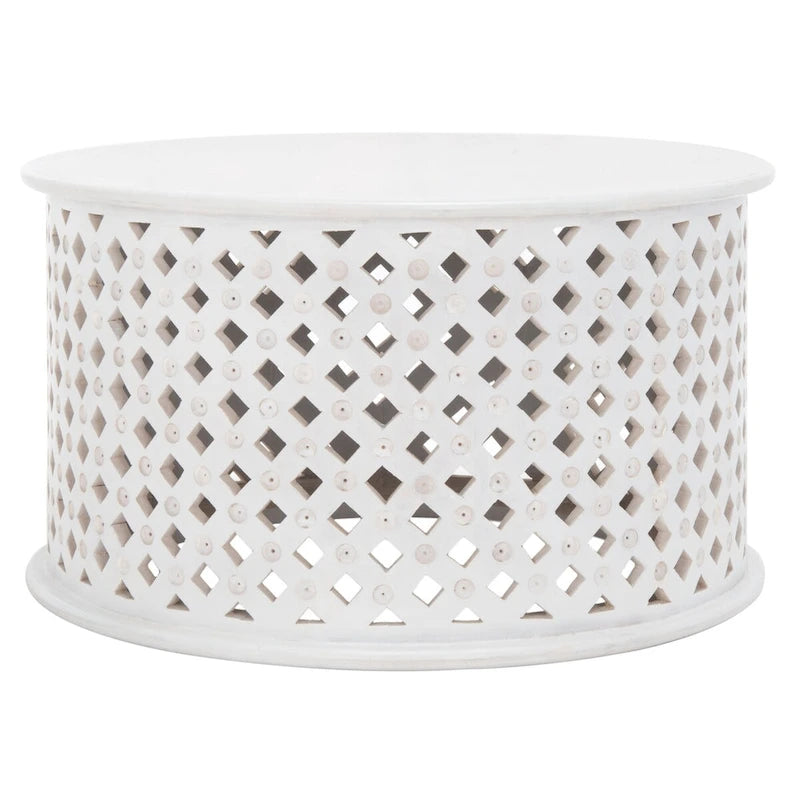 Table basse ronde 28W x 28D x 16H