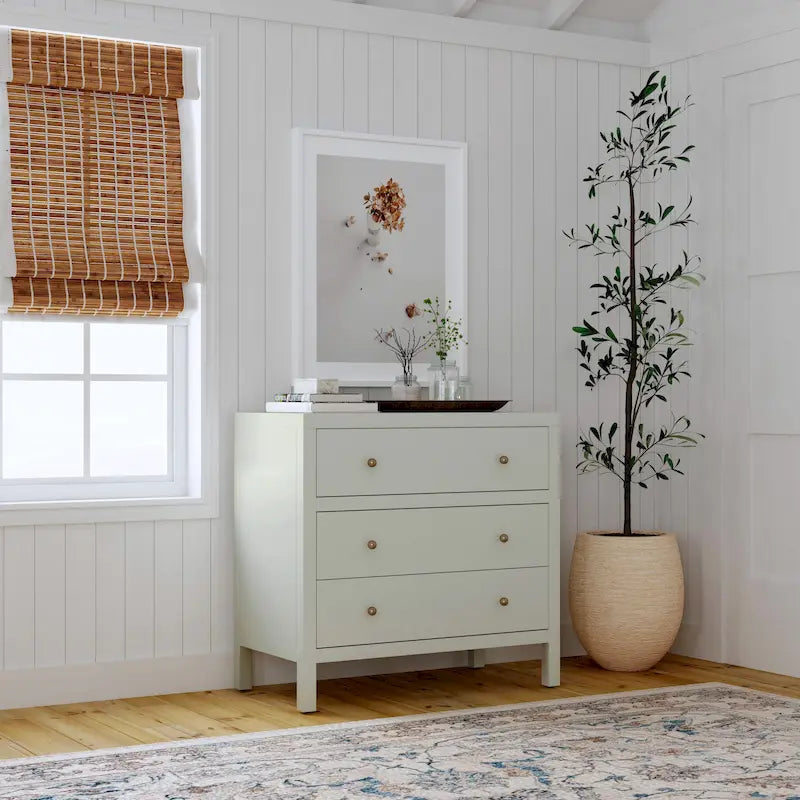 Commode en bois 3 tiroirs Nora