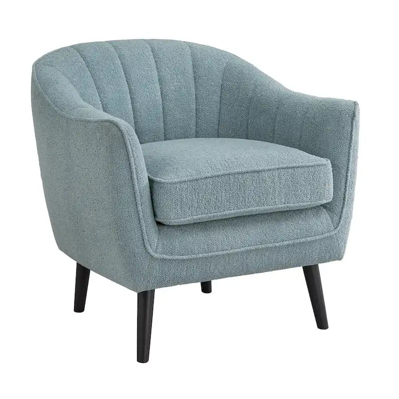 Fauteuil d'appoint capitonné du milieu du siècle avec housse de coussin amovible