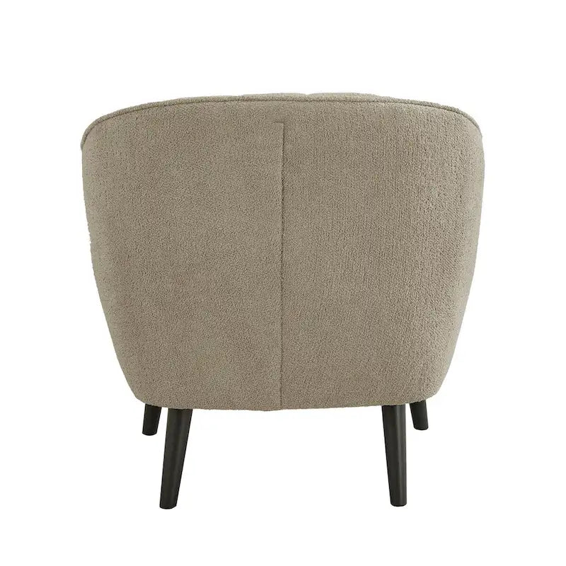 Fauteuil d'appoint capitonné du milieu du siècle avec housse de coussin amovible