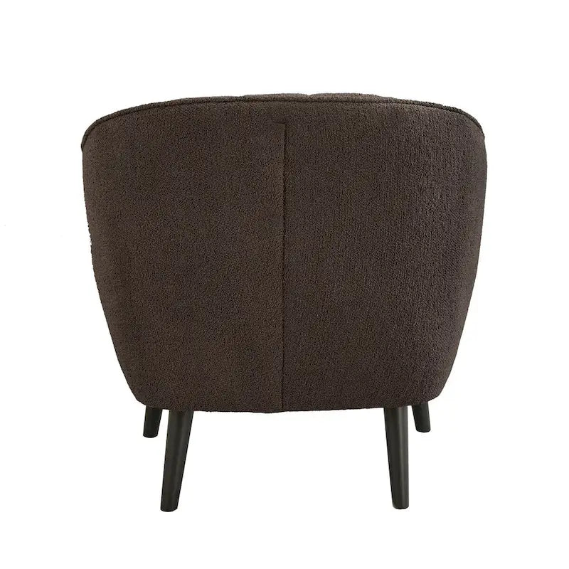 Fauteuil d'appoint capitonné du milieu du siècle avec housse de coussin amovible