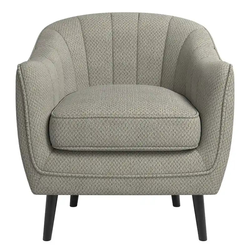 Fauteuil d'appoint capitonné du milieu du siècle avec housse de coussin amovible