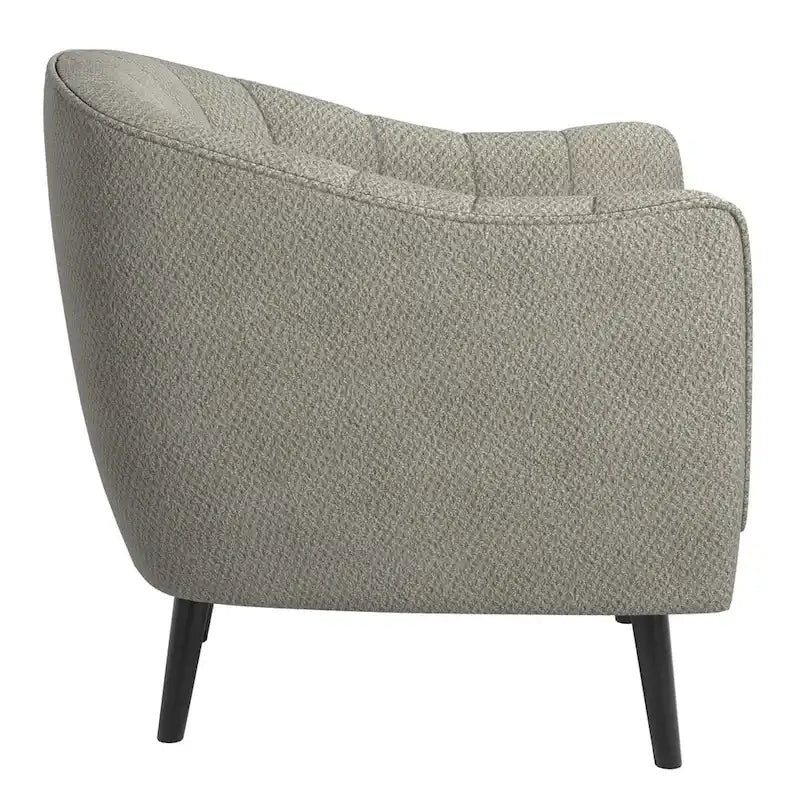 Fauteuil d'appoint capitonné du milieu du siècle avec housse de coussin amovible