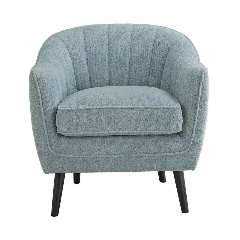 Fauteuil d'appoint capitonné du milieu du siècle avec housse de coussin amovible