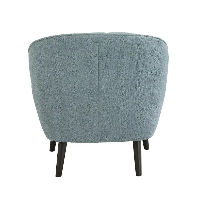 Fauteuil d'appoint capitonné du milieu du siècle avec housse de coussin amovible