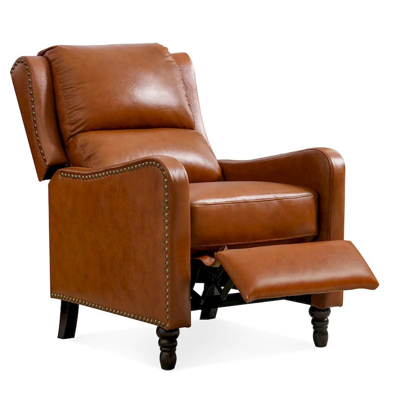 Fauteuil inclinable en cuir véritable pour le salon