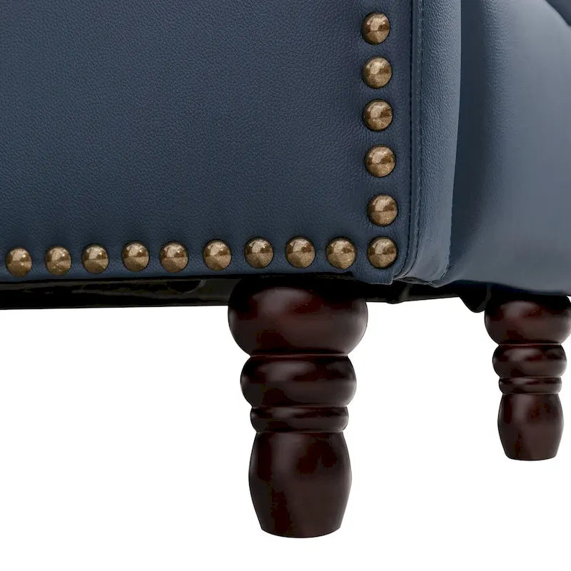 Fauteuil inclinable en cuir véritable pour le salon