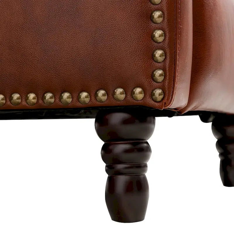 Fauteuil inclinable en cuir véritable pour le salon